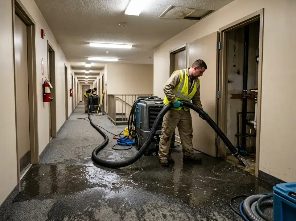 multi-unit-apartment-hallway-f-005 — frequently asked questions, Emergency Burst Pipe Water Extraction & Removal in Union Ga…